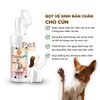 Bọt Vệ Sinh Bàn Chân Cho Chó Mèo Q8 chai 150ml