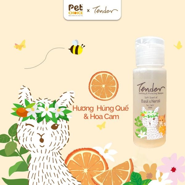 Sữa tắm TENDER cho mèo chai 30ml