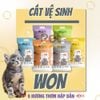 Cát vệ sinh Hàn Quốc WON dành cho mèo nhiều mùi hương 8.8L