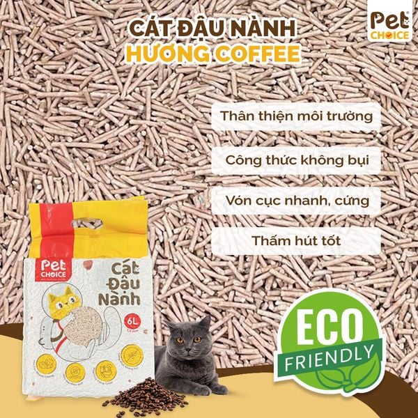 Cát vệ sinh đậu nành PetChoice cho mèo