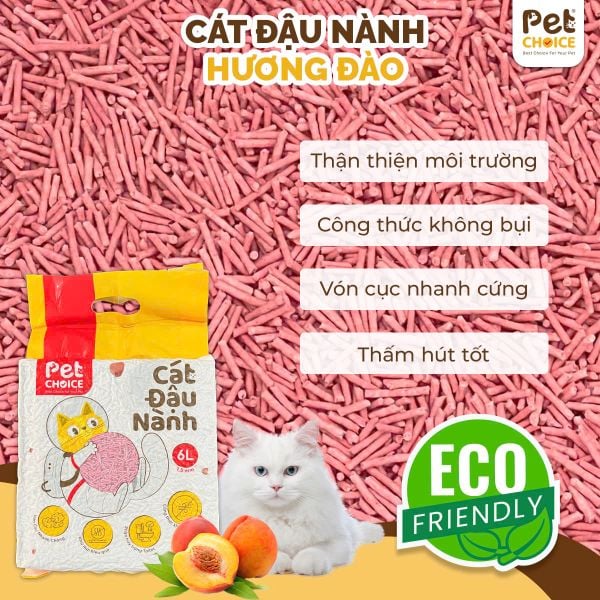 Cát vệ sinh đậu nành PetChoice cho mèo