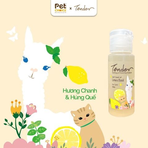 Sữa tắm TENDER cho mèo chai 30ml
