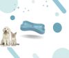 Chén ăn đôi hình khúc xương nhựa cao cấp cho chó mèo