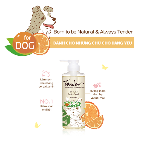 Sữa tắm TENDER cho chó chai 480ml