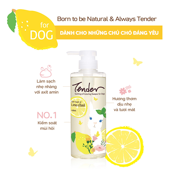 Sữa tắm TENDER cho chó chai 480ml