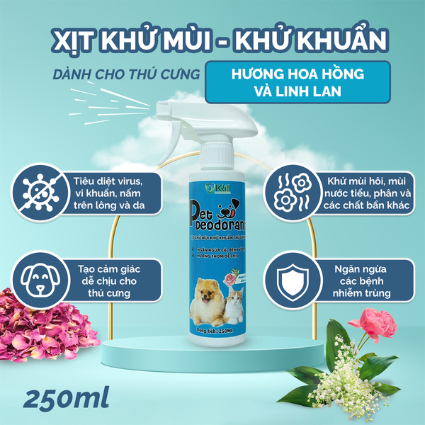 Khử khuẩn khử mùi Krill 250ml
