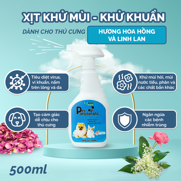 Khử khuẩn khử mùi Krill 500ml