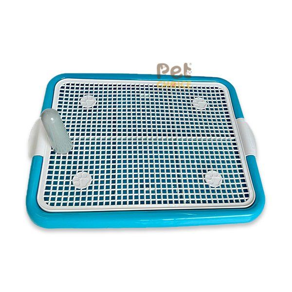 Khay vệ sinh cho chó có thành cao chống văng 52x42x15cm