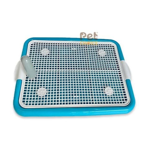 Khay vệ sinh cho chó có thành cao chống văng 52x42x15cm