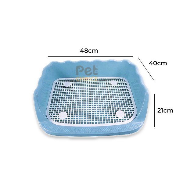 Khay vệ sinh cho chó có thành cao chống văng 52x42x15cm