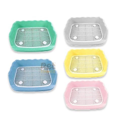 Khay vệ sinh cho chó có thành cao chống văng 52x42x15cm