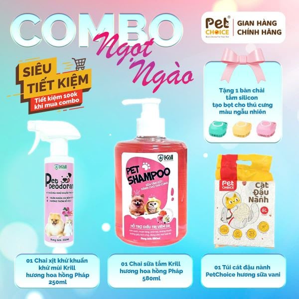 Combo chăm sóc thú cưng