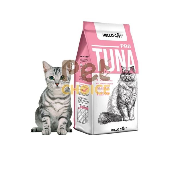 Thức ăn hạt cho mèo Hello Cat Tuna