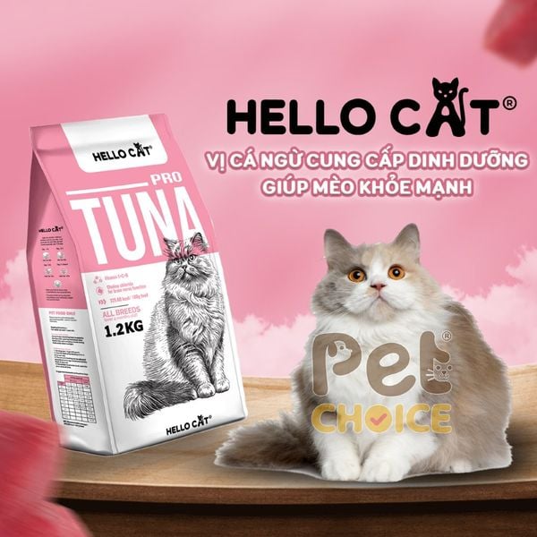 Thức ăn hạt cho mèo Hello Cat Tuna