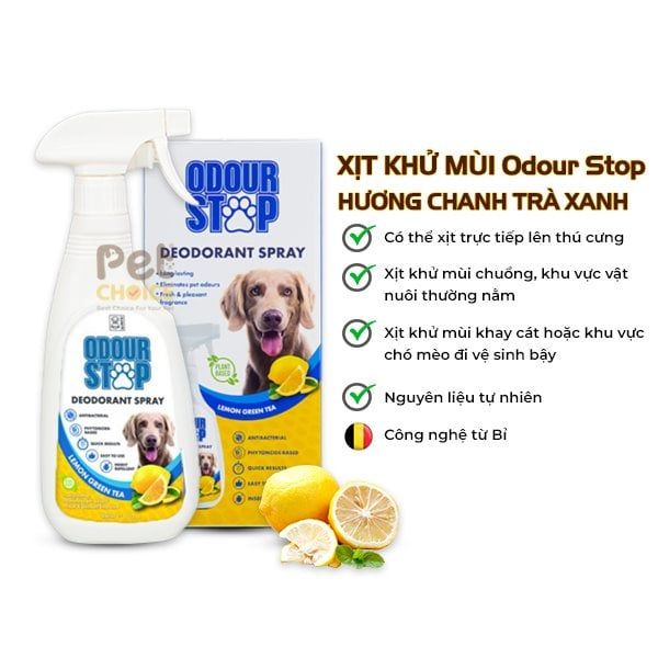 Xịt khử mùi Odour Stop 500ml Mpets-Bỉ