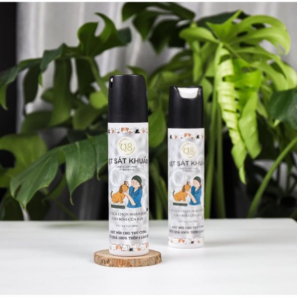 Xịt sát khuẩn khử mùi Nano Silver Q8 chai 300ml cho thú cưng