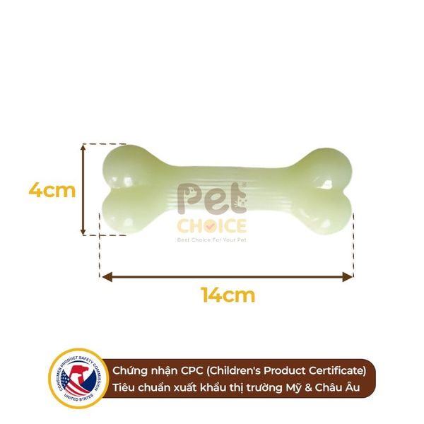 Xương nhai gặm nhựa cao cấp cho chó