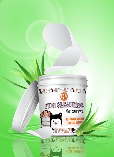Bông lau nước mắt Q8 cho chó mèo