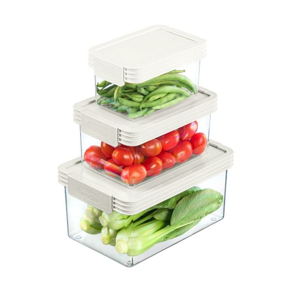  Bộ 3 hộp thực phẩm tritan chữ nhật Hokaido 500 - 1000 - 2000 ml 