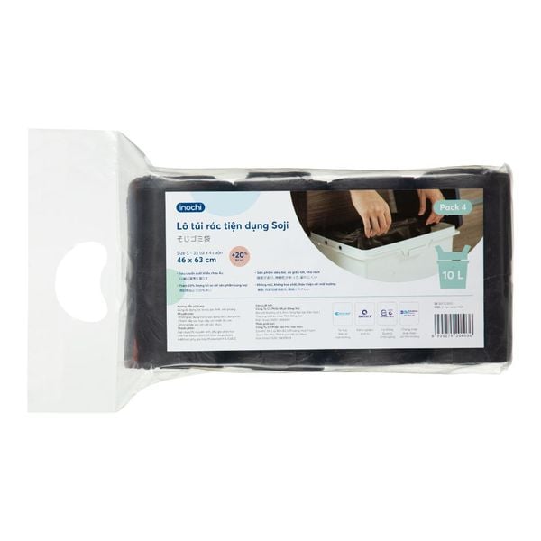  Lô túi rác tiện dụng Soji 4 cuộn 