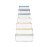  Bộ 7 hộp thực phẩm chữ nhật Hokkaido 500-750-1000-1500-2000-2500-3500ml (Rainbow) 
