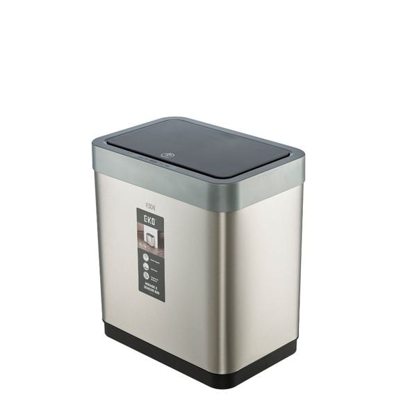  Thùng rác cảm ứng 2 ngăn Hiro Mirage 10L+10L 
