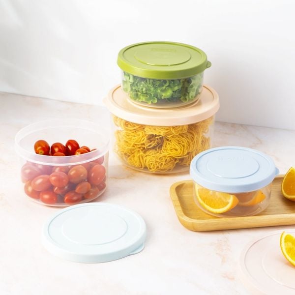  Bộ 4 hộp thực phẩm tròn Hokkaido 