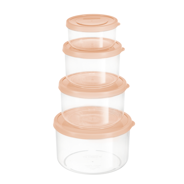  Bộ 4 hộp thực phẩm tròn Hokkaido 