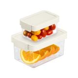  Bộ 2 hộp thực phẩm tritan chữ nhật Hokaido 1000 - 2000 ml 