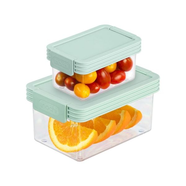 Bộ 2 hộp thực phẩm tritan chữ nhật Hokaido 1000 - 2000 ml 