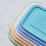  Bộ 7 hộp thực phẩm chữ nhật Hokkaido 500-750-1000-1500-2000-2500-3500ml (Rainbow) 
