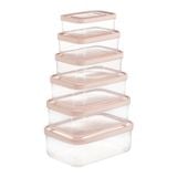  Bộ 6 hộp thực phẩm chữ nhật Hokkaido 500-750-1000-1500-2000-2500ml 