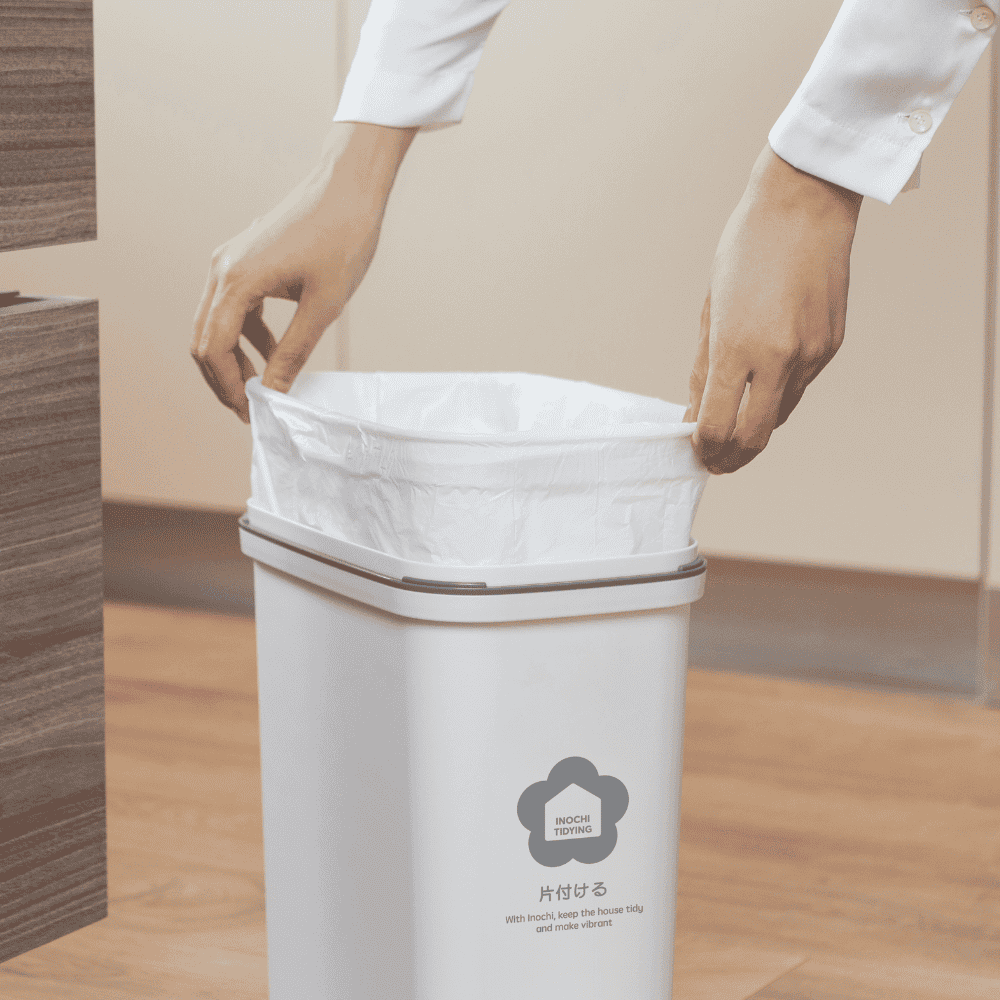  Thùng rác nắp lật Hiro 10L (kèm ruột) 