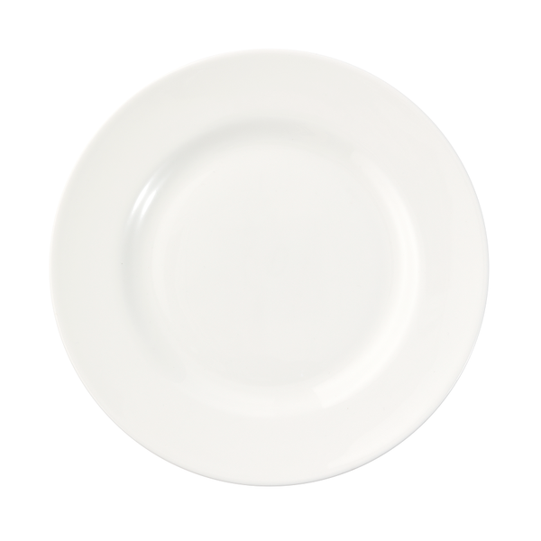  Đĩa tròn sứ xương Hagi White 