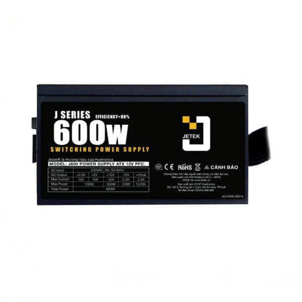 Nguồn máy tính Jetek J600Plus