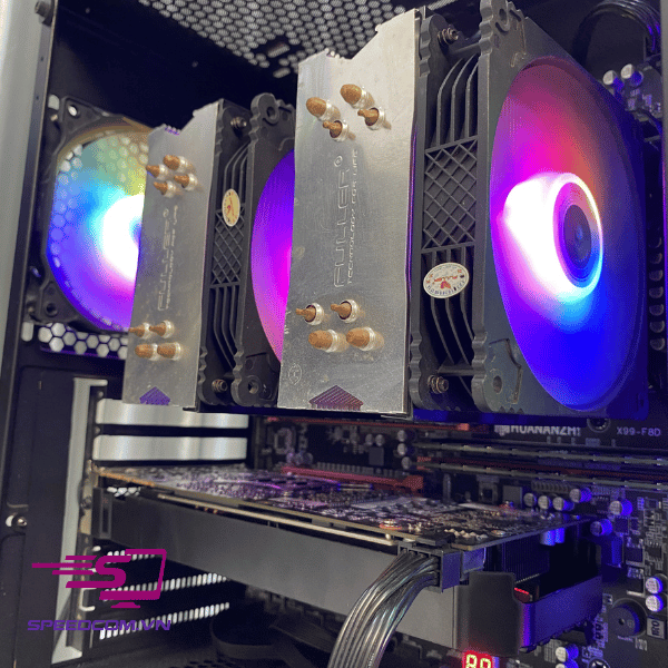 Dual XEON Intel E5-2686v4/RAM 64GB/GTX 1080 8GB/SSD 256GB/Huananzhi X99 – F8D