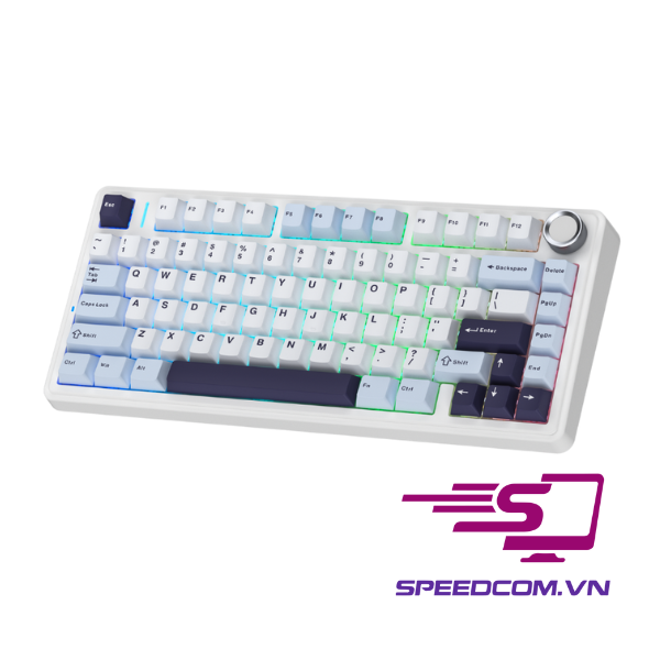 Bàn phím cơ AULA F75 PRO Blue Ice