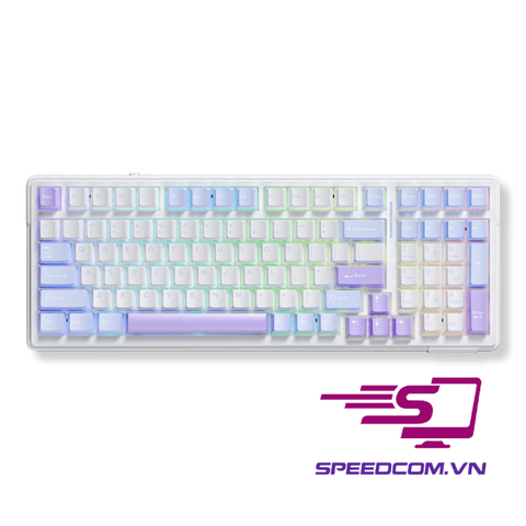 Bàn phím cơ AULA F99 PRO V1 - White purple
