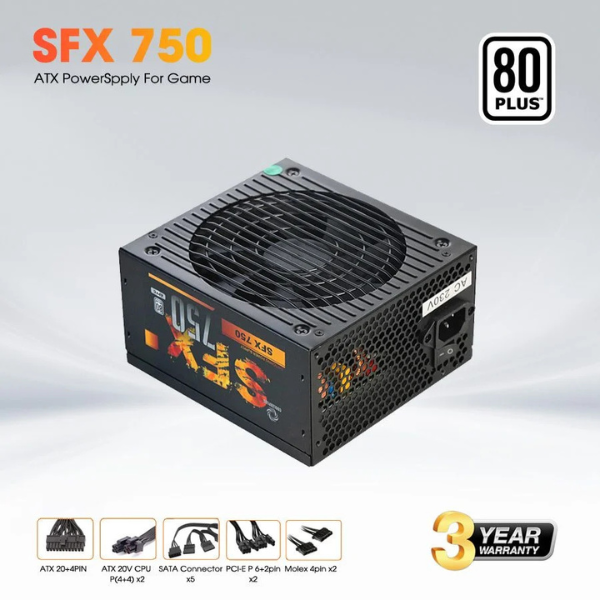 Nguồn máy tính Cooler Plus SFX750 (80 Plus)