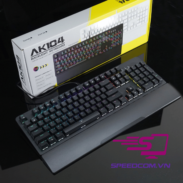 Bàn phím cơ Fullsize AK104 RGB