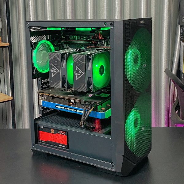 Case Xeon MÃ SP : (Huananzi X99 – F8D Dual/Intel Xeon 2680v4/RAM 64GB/GTX 1080 8GB/SSD 256GB)