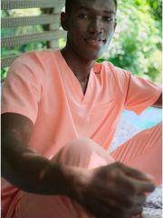 MAT05 - BASIC V-NECK UNIFORM TOP