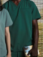MAT05 - BASIC V-NECK UNIFORM TOP