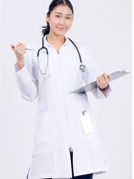 WA-LC02 - ZIP LAB COAT