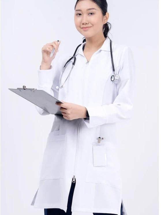 WA-LC02 - ZIP LAB COAT