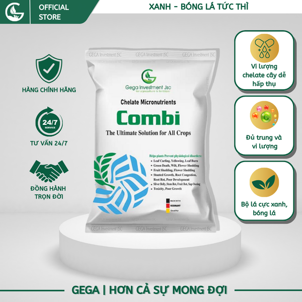 COMBI Chelate - Dưỡng Cây-Xanh Lá -Bóng Lá -Chống Vàng Lá- Chống ngộ độc và tăng năng suất