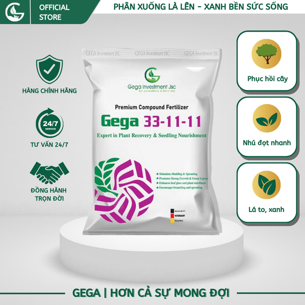 GEGA 33-11-11 - Phục Hồi Cây-Nhú Đọt Nhanh-Lá To Và Xanh