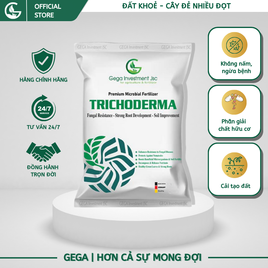 TRICHODERMA - Cải Tạo Đất - Kháng Nấm - Ra Rễ Mạnh - Làm Phân Ủ Hữu Cơ