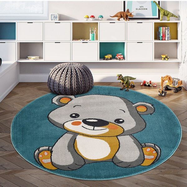  Thảm Tròn Hoạ Tiết Hoạt Hình Cho Phòng Trẻ Em 