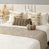  Chăn & Gối Phong Cách Tự Nhiên - Cotton & Linen Màu Be 